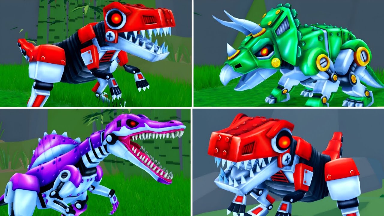 MORPH WORLD New CYBORG DINOSAURS Event Update All Cyborg T-Rex + Spinosaurus & Triceratops Morphs