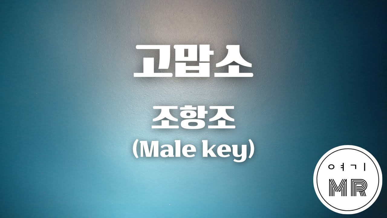 고맙소 - 조항조 (남자키E/-2) 여기MR / Karaoke / Music / 노래방