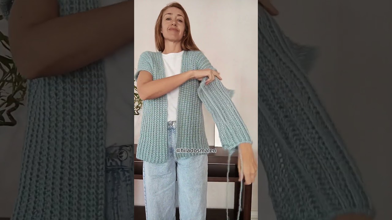 Saco CROCHET tutorial completo ya disponible! FACIL todos los talles paso a paso #crochet #knitting