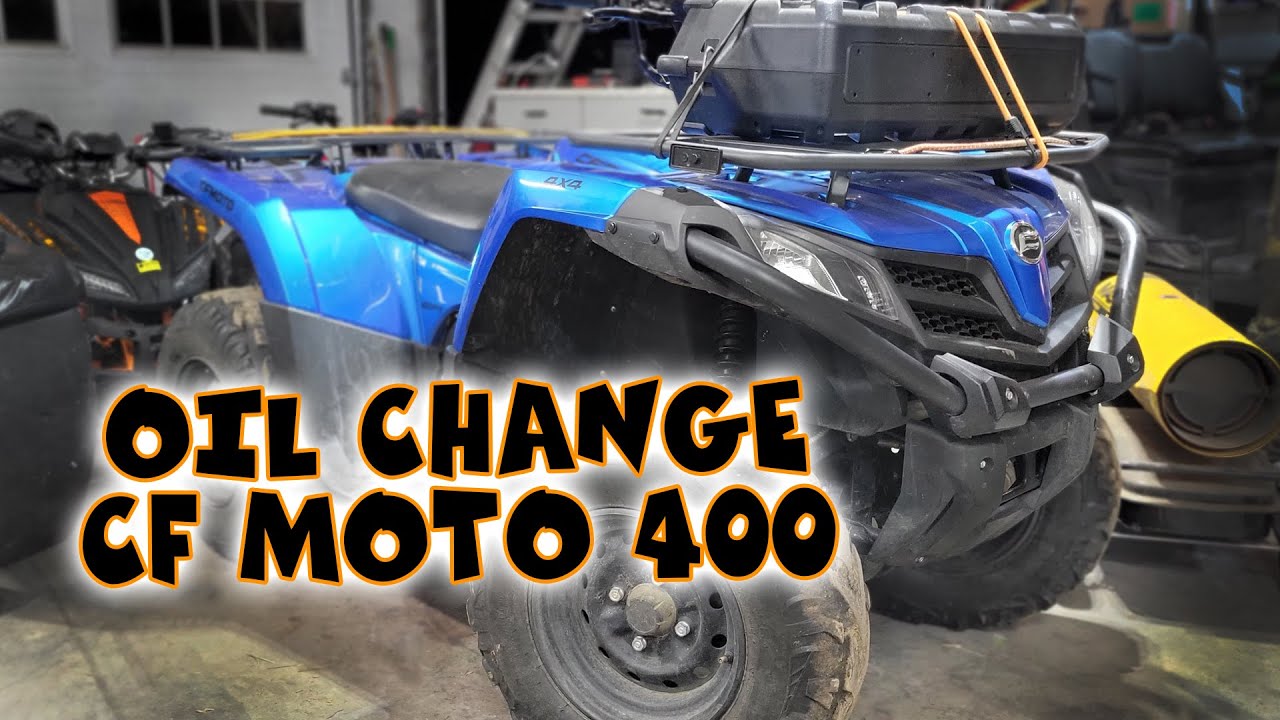 Как поменять масло на квадроцикле CF Moto 400 2021 года выпуска