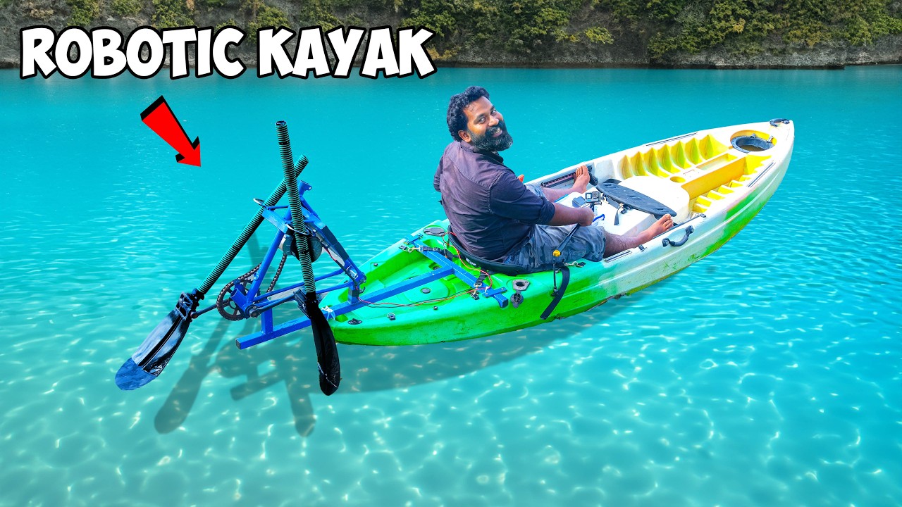 Robot Powered Kayak | Can this robot row a boat | M4 Tech |