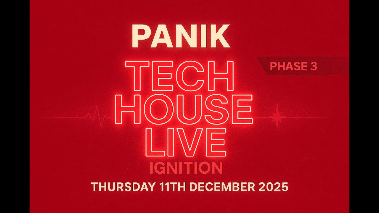 🎧 Tech House Live: Ignition (Phase 3) | 11th December 2025 | Mixcloud VOD