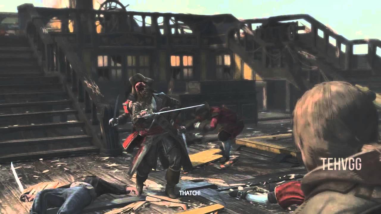 AC4 Black Flag :: Blackbeard's Death Scene