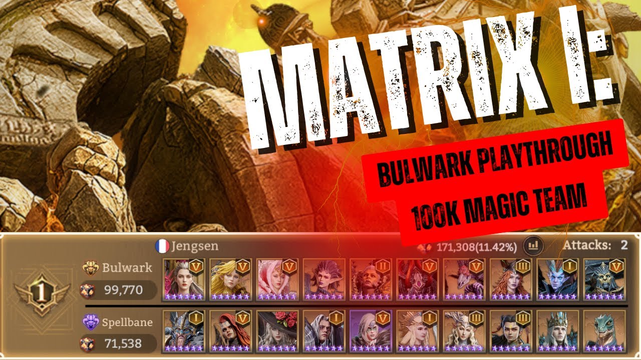 MATRIX I BULWARK 100K - Playthrough and Gear Showed - Watcher of Realms