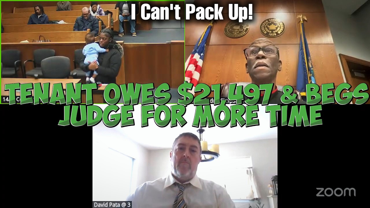 I Can't Pack Up! Tenant Owes $21,497 & Begs Judge for More Time