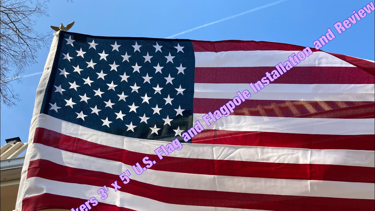 Обзор и установка флагштока и стойки для флага США от Annin Flagmakers размером 3 x 5 футов.