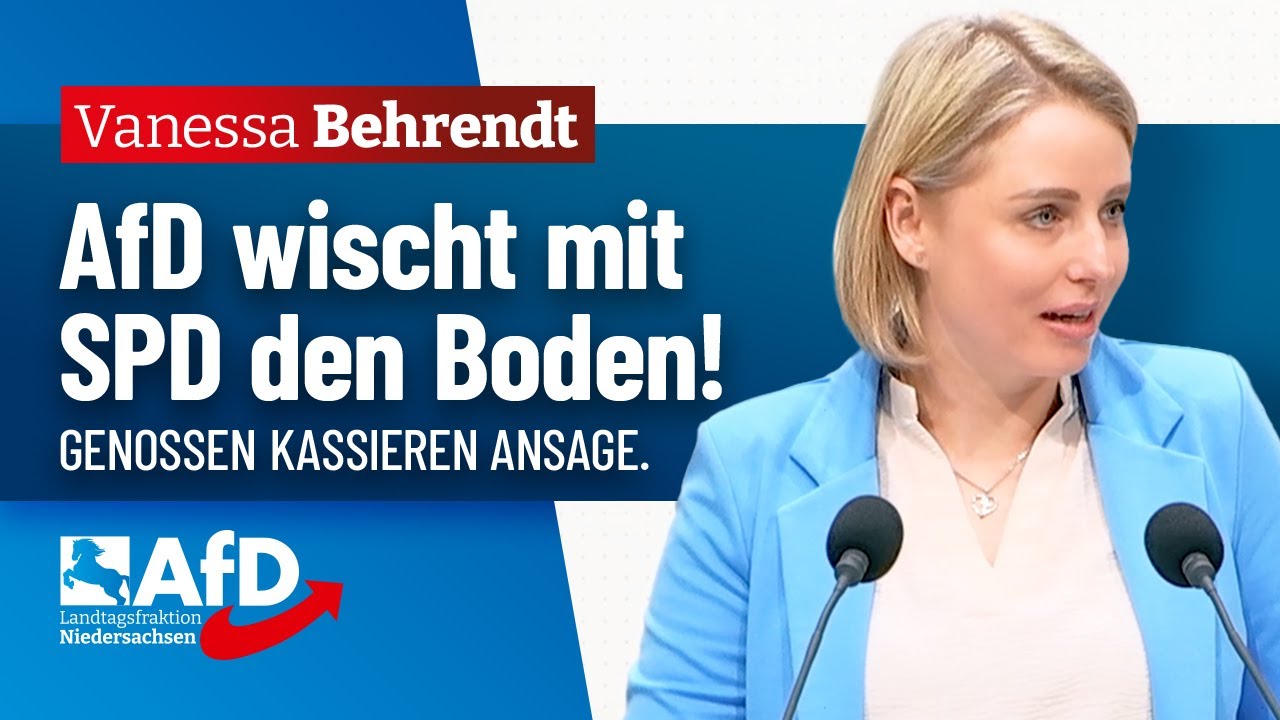 AfD wischt mit der SPD den Boden! – Vanessa Behrendt (AfD)