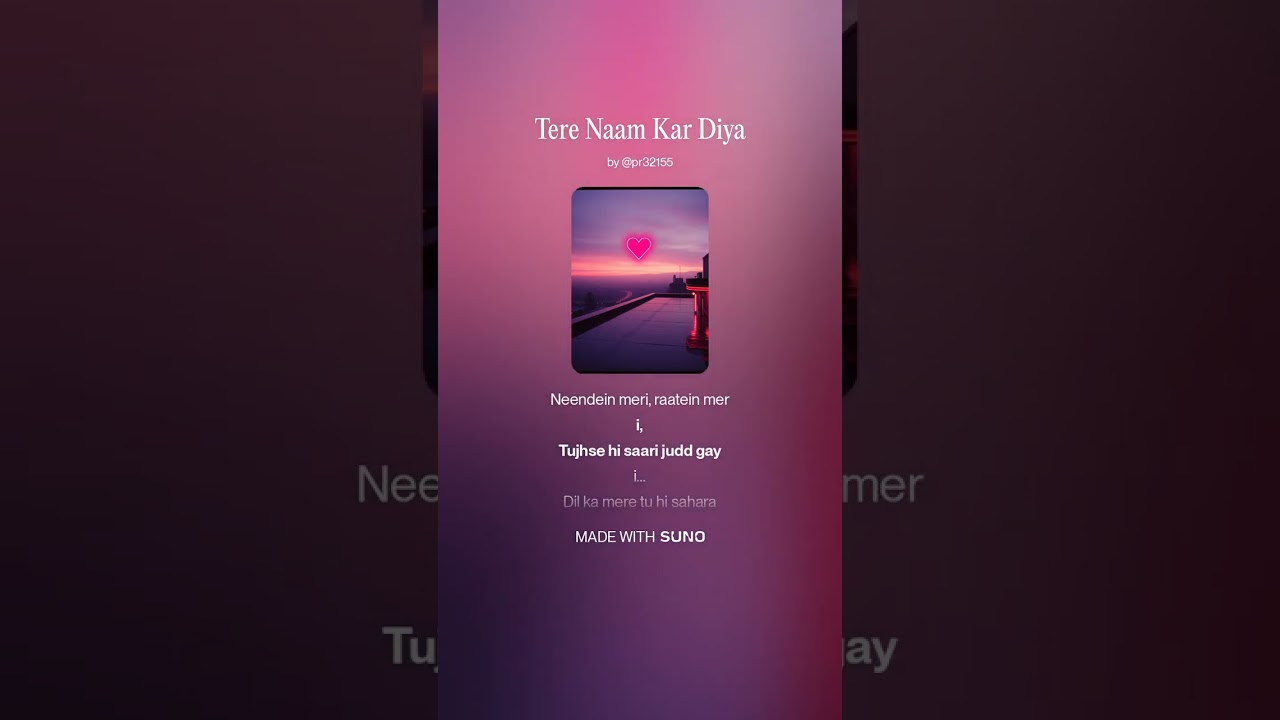 Tere Naam Kar Diya – An Intense Romantic Melody // RJW VIBE