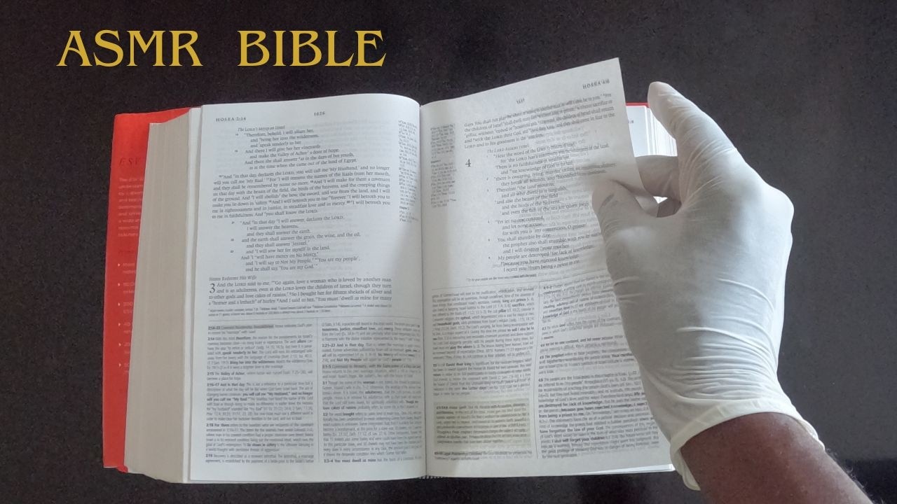 ASMR - Flipping through Bible Pages