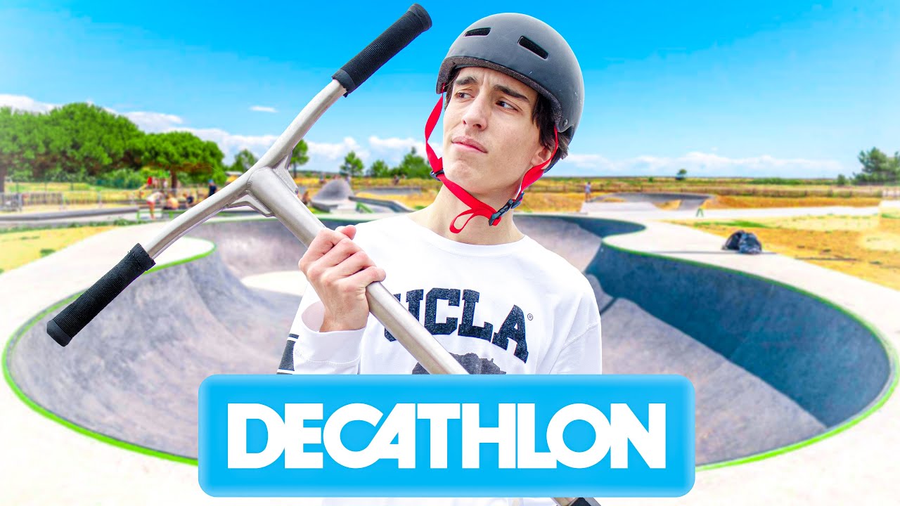 Je TESTE une barre TITANE DÉCATHLON ! - Trottinette Freestyle