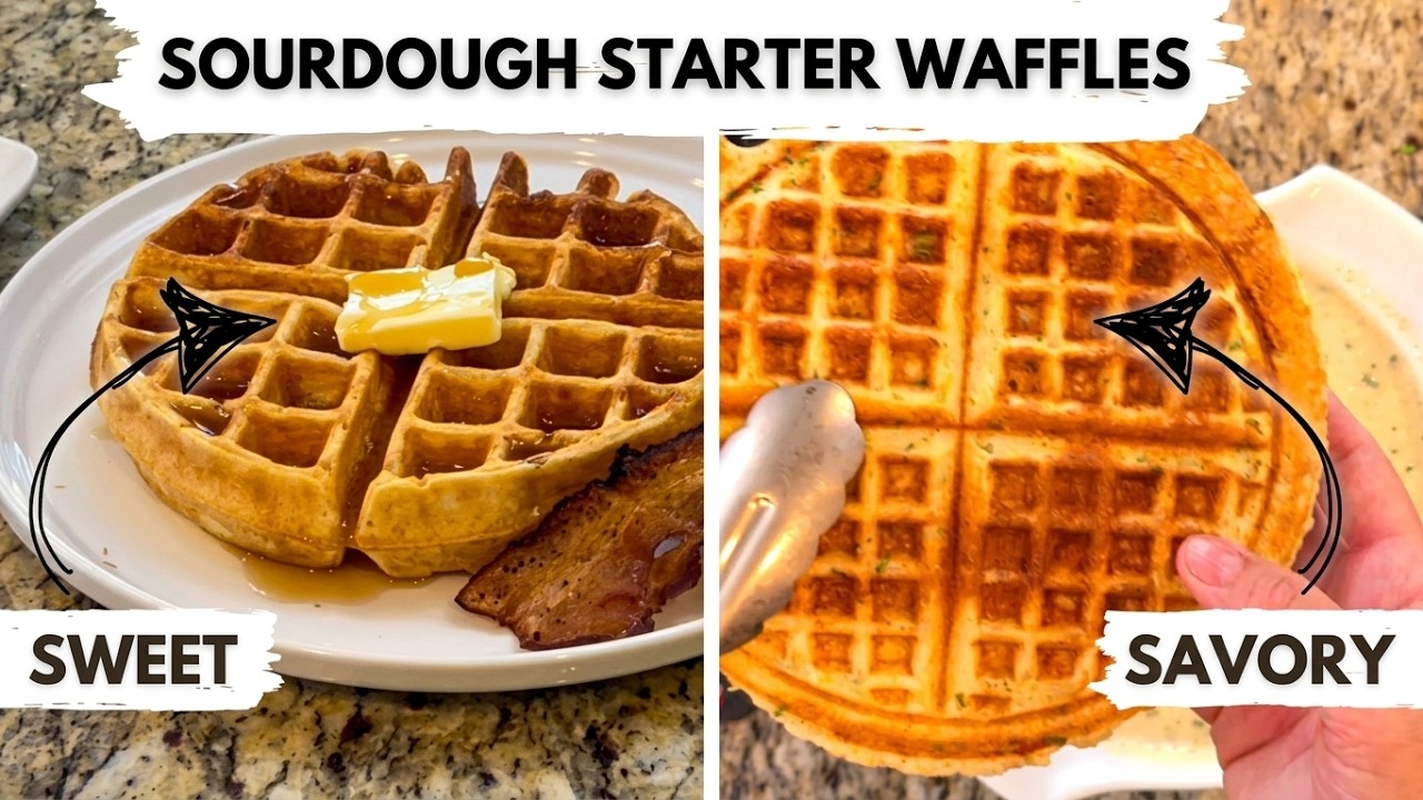 Want FLUFFY Sourdough Waffles? Watch This Now