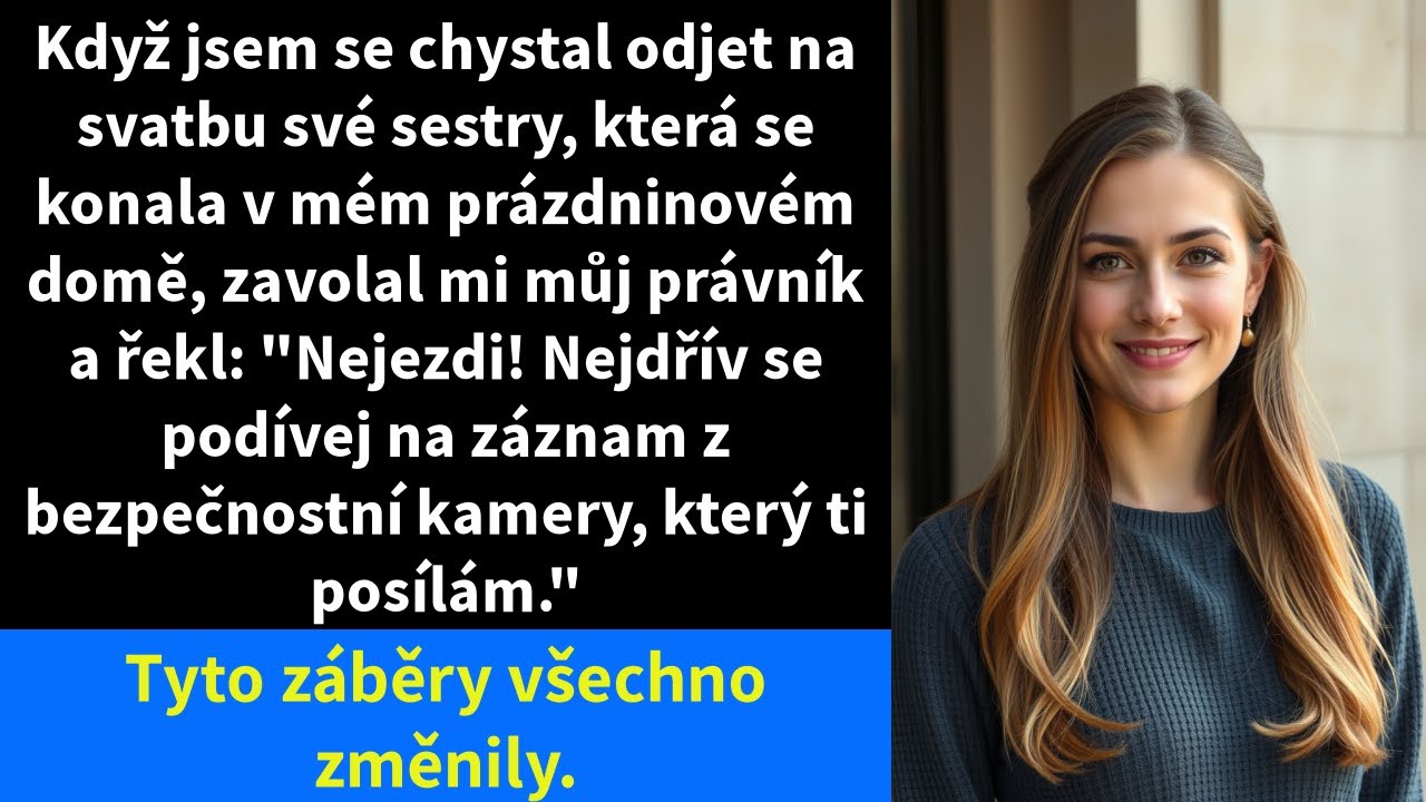 Když jsem se chystal odjet na svatbu své sestry, která se konala v mém prázdninovém domě,