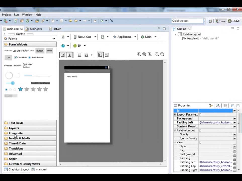 Программируем под Android - меню и списки (урок 7)