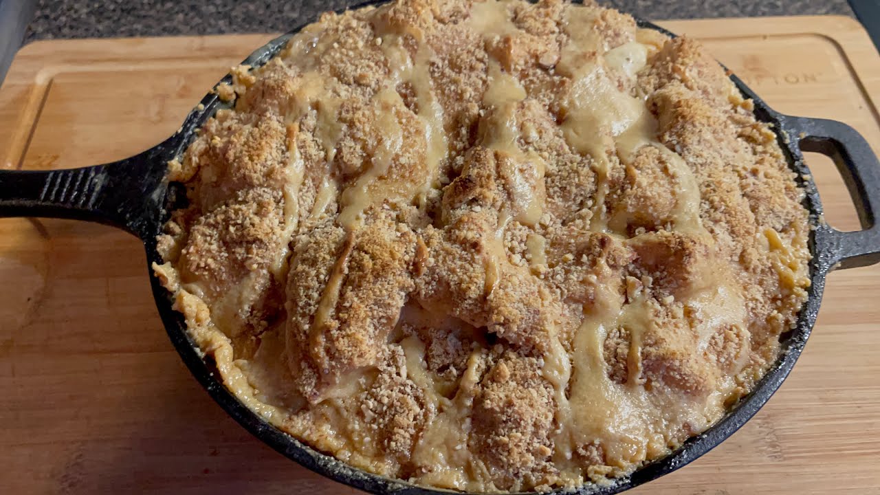 How To Make Lemon Bread Pudding! #LemonBreadPuddingFromScratch #BreadPuddingInASkillet