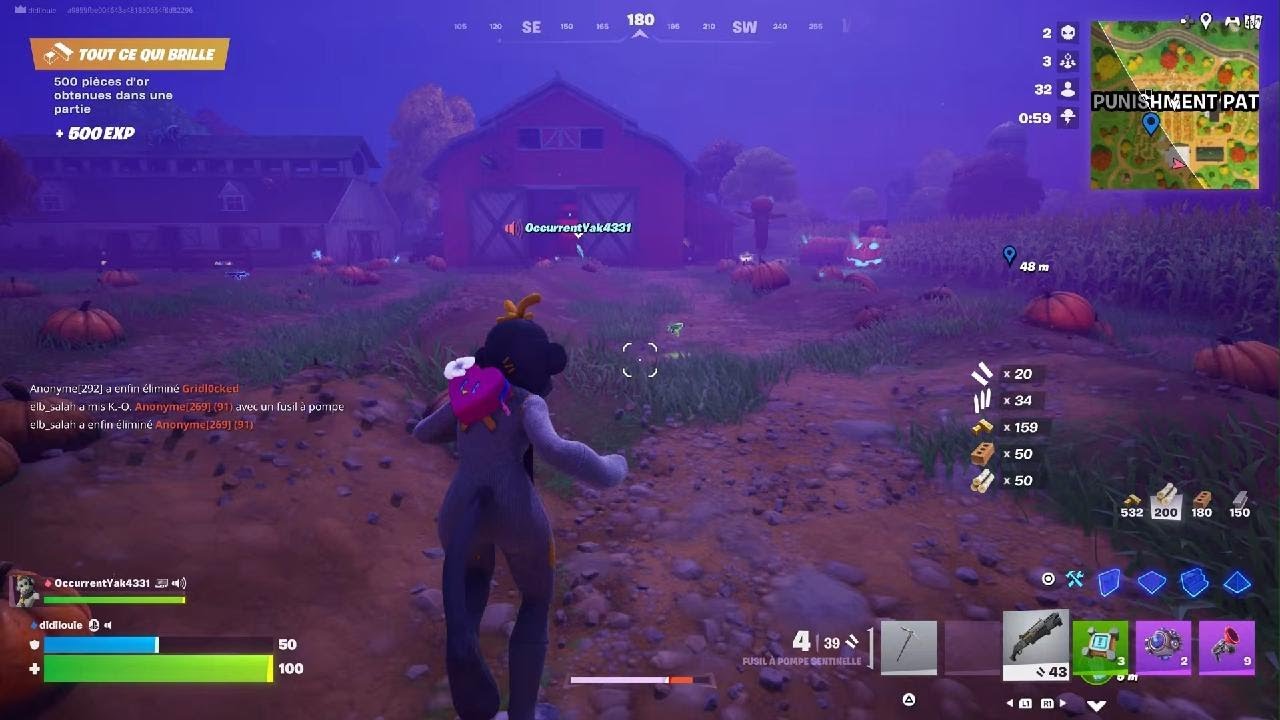 Fortnite que avec un pompe