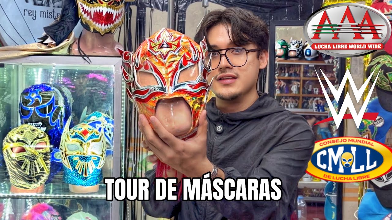ESTE ES EL MEJOR PUESTO DE MÁSCARAS DE LA ARENA PUEBLA | TOUR DE MÁSCARAS | BETO CASTLE