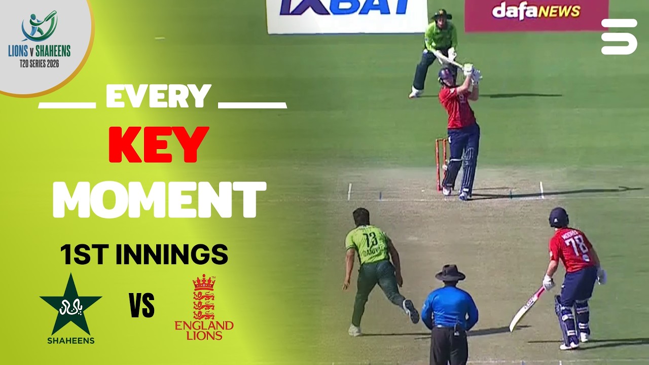England lions All Boundaries & FOW | Pakistan Shaheens vs England lions | M 2 | T20I Series | ZN1K