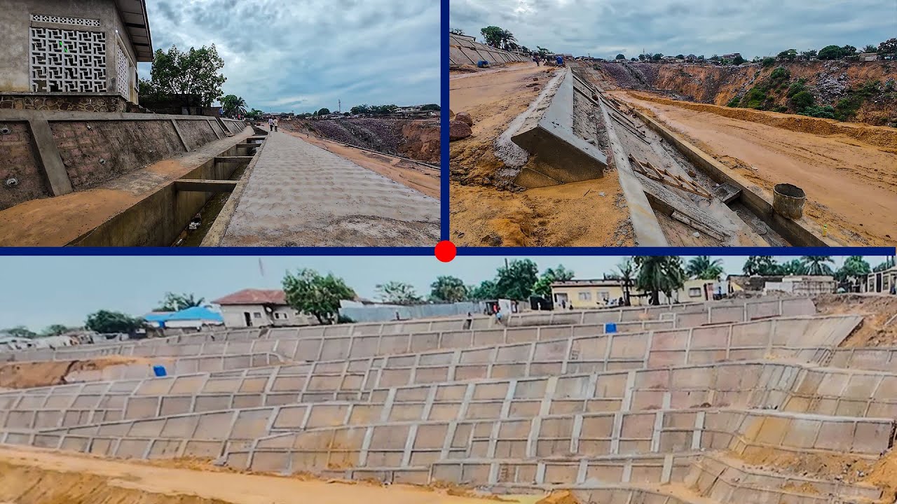 MUR DE L'IMPOSSIBLE À KINSHASA: La Muraille du Siècle qui sauve la RDC de l'ÉROSION Géante .