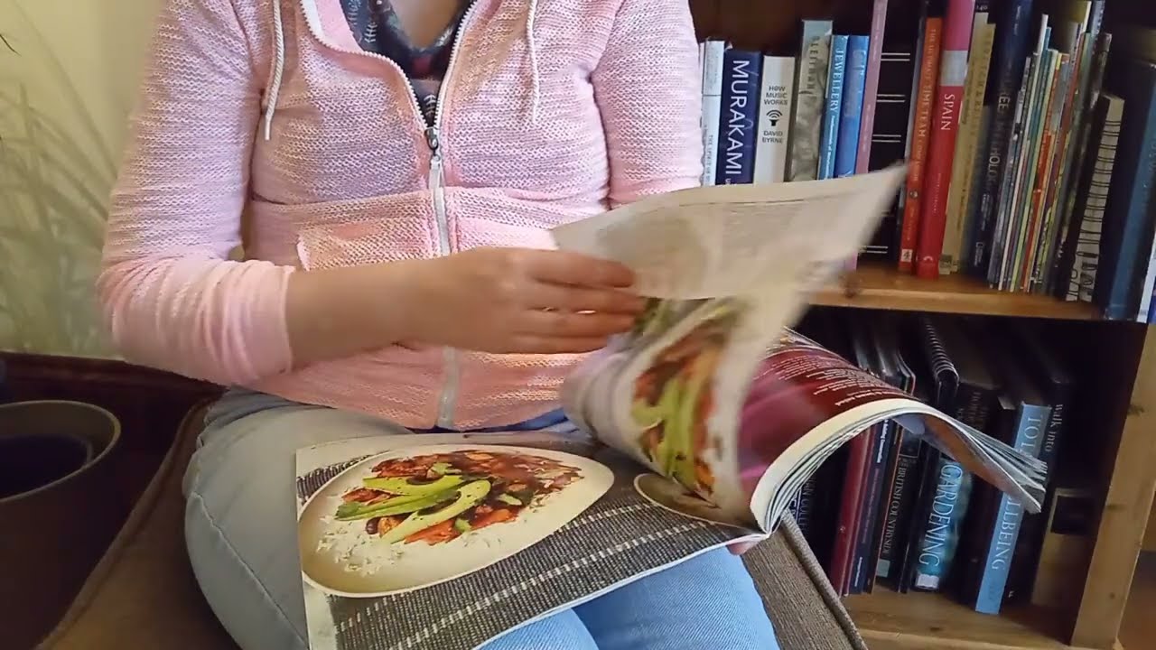 ASMR | Soft magazine flipping in a quiet corner 📚✨