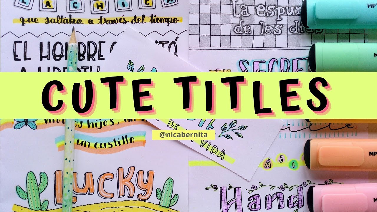 CREATIVE WAYS TO WRITE HEADINGS  💖 CUTE TITLES FOR NOTES 📚 LETTERS WRITTEN IN DIFFERENT STYLES/FONTS
