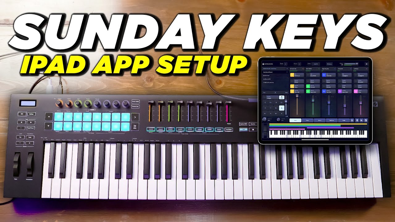 Руководство по настройке установки Worship Keys для iPad — приложение Sunday Keys