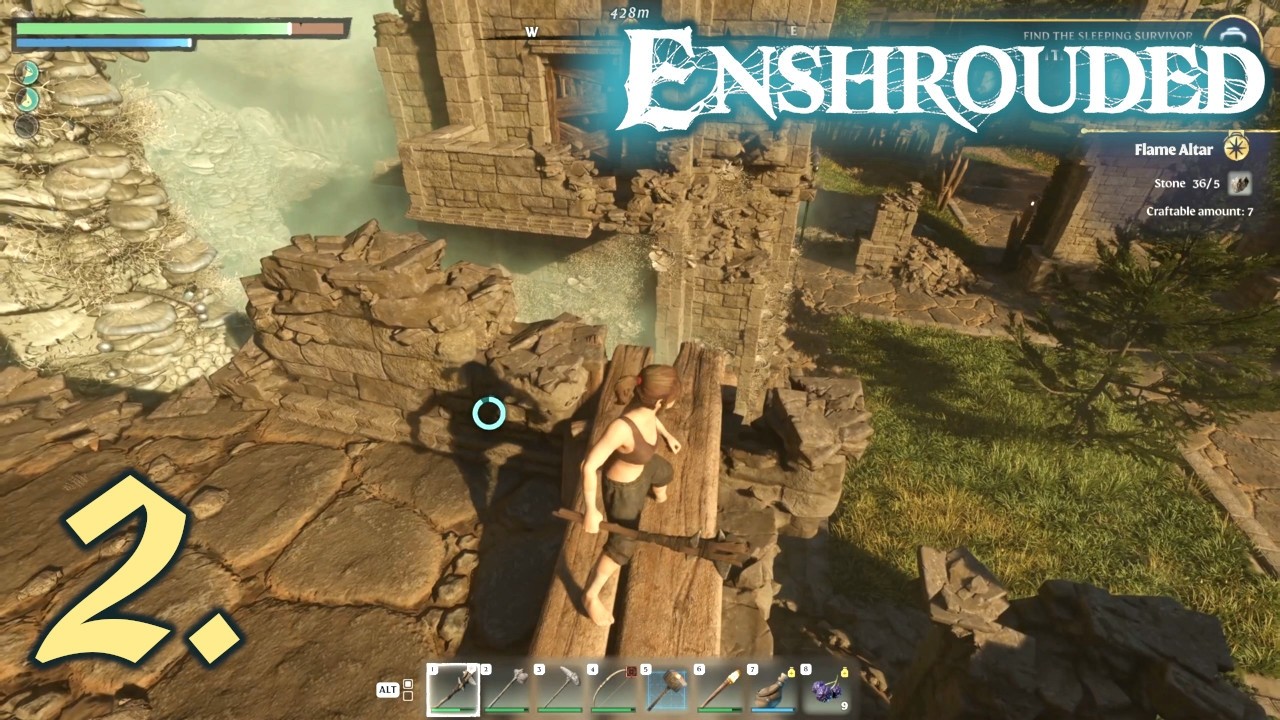 Exploring and Somehow Avoiding Tutorial Hints - Let's Play Enshrouded - Survival Difficulty - Part 2