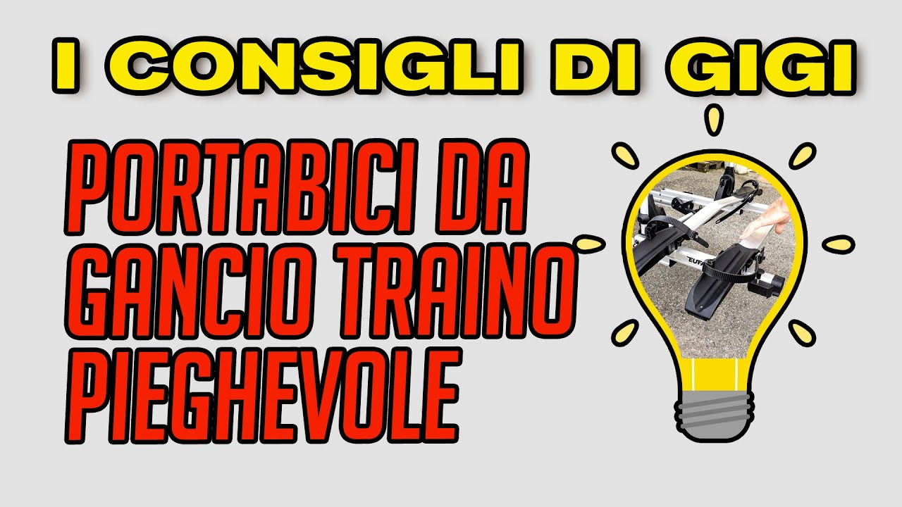 🚴‍♀️ Portabici da Gancio Traino per E-Bike: PIEGHEVOLE, SALVASPAZIO e con ACCESSO al PORTELLONE!