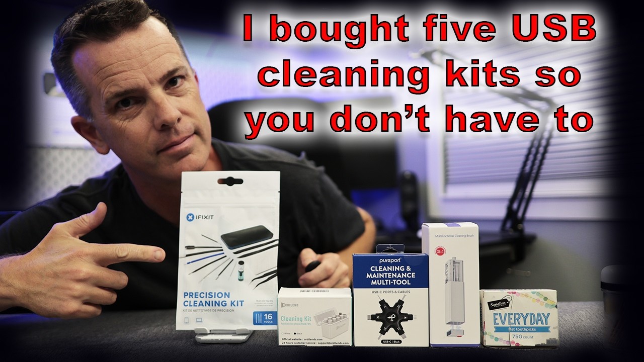 Test to find the BEST USB C Cleaning Kit - Cables and Ports - Lighting Too!