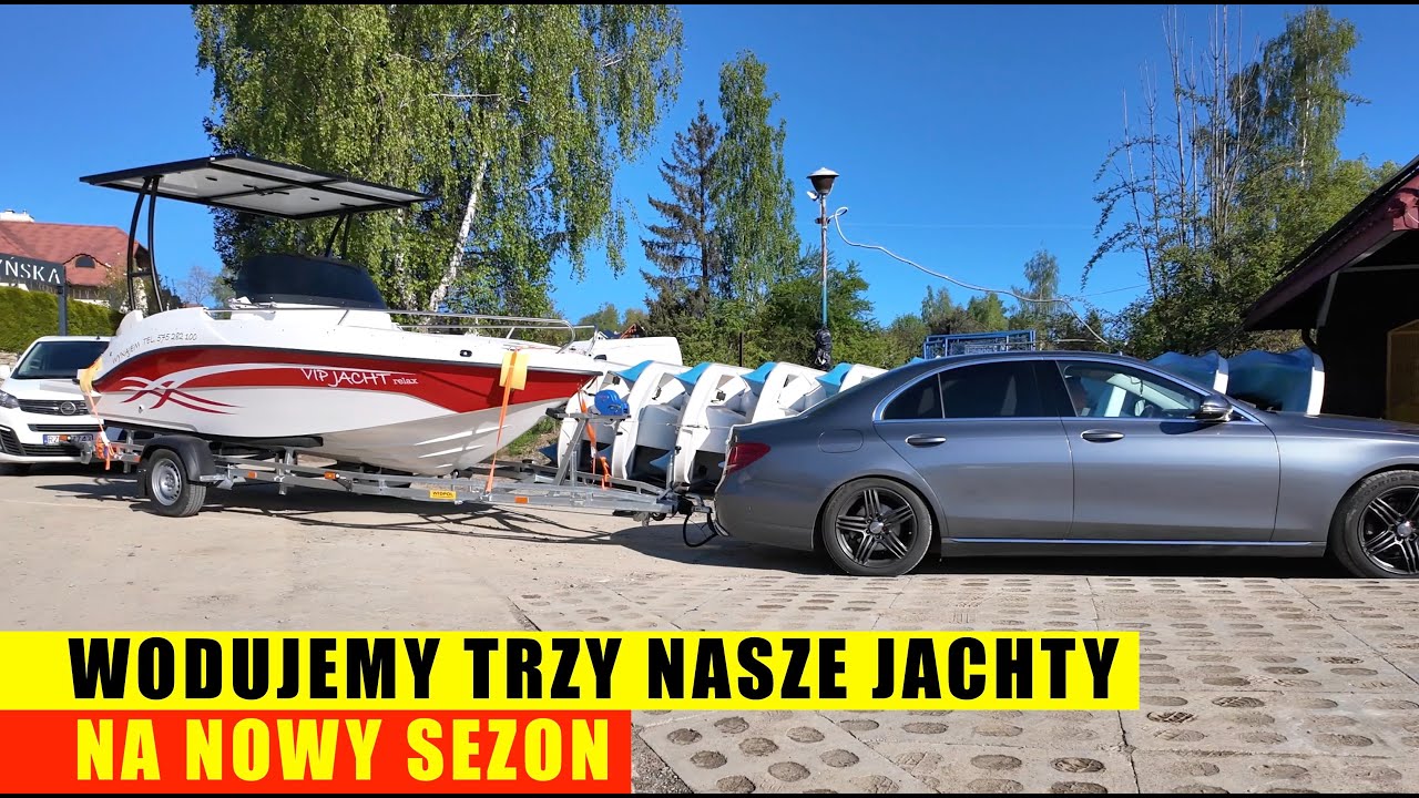 Wodowanie naszych trzech jachtów na nowy sezon - VIP JACHT SOLINA