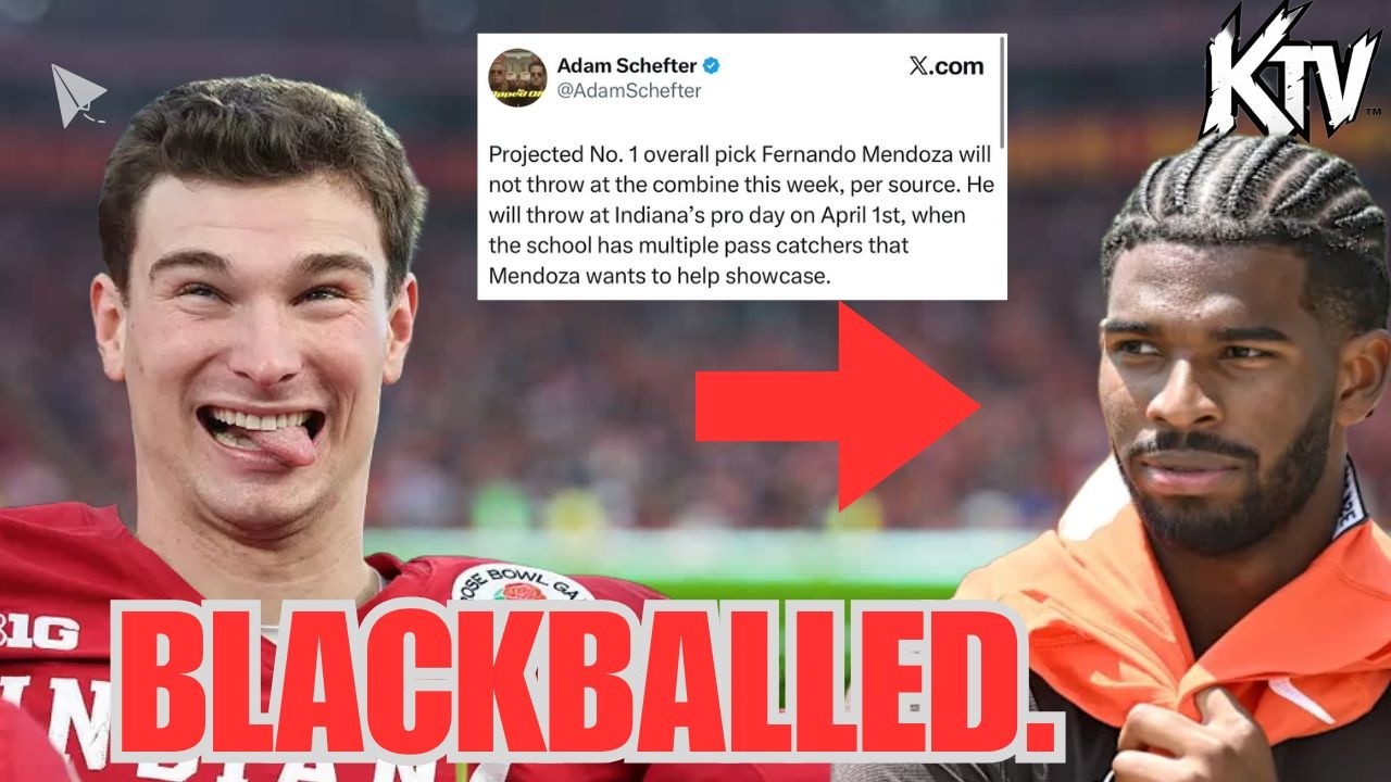 Shedeur Sanders TARGETED and BLACKBALLED by NFL EXPOSED Fernando Mendoza NOT THROWING AT COMBINE