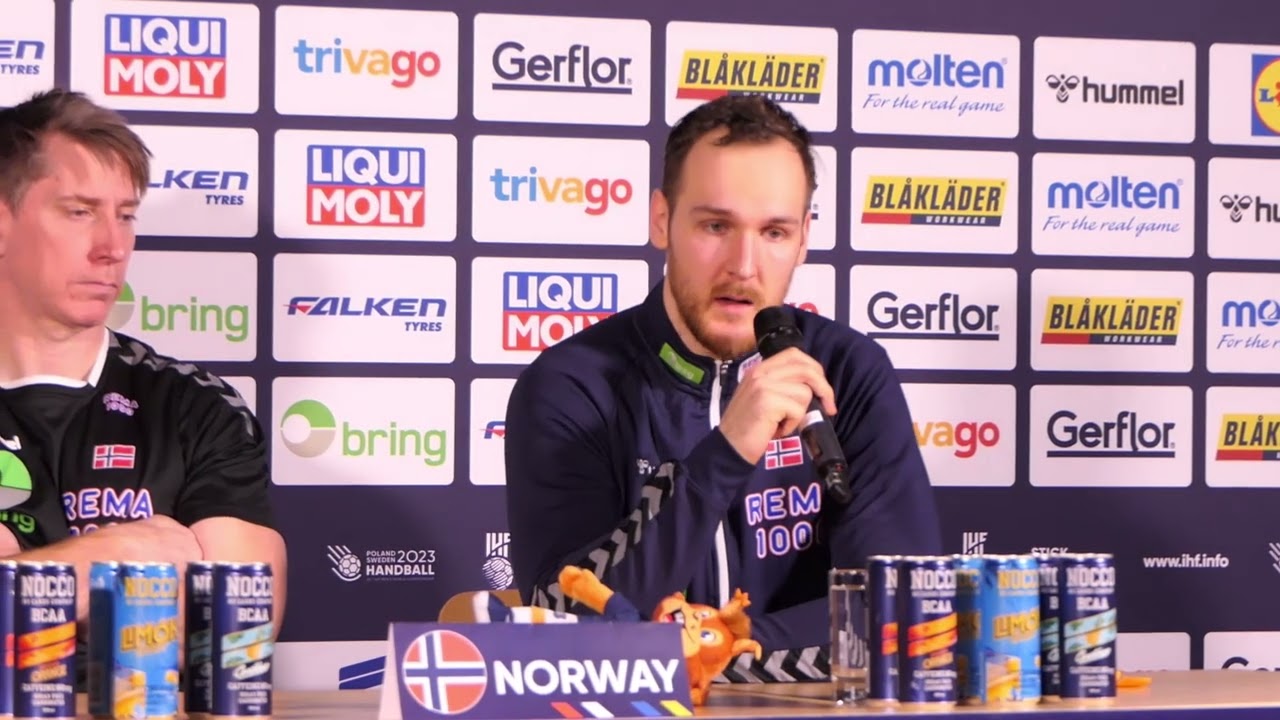 Christian O'Sullivan after Norway beat Serbia 31:28