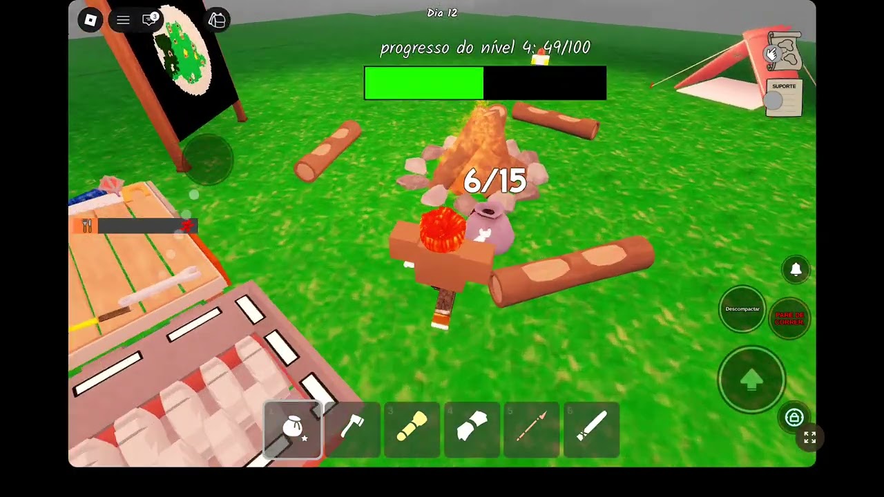 Sobrevivendo 99 noites na floresta. Roblox