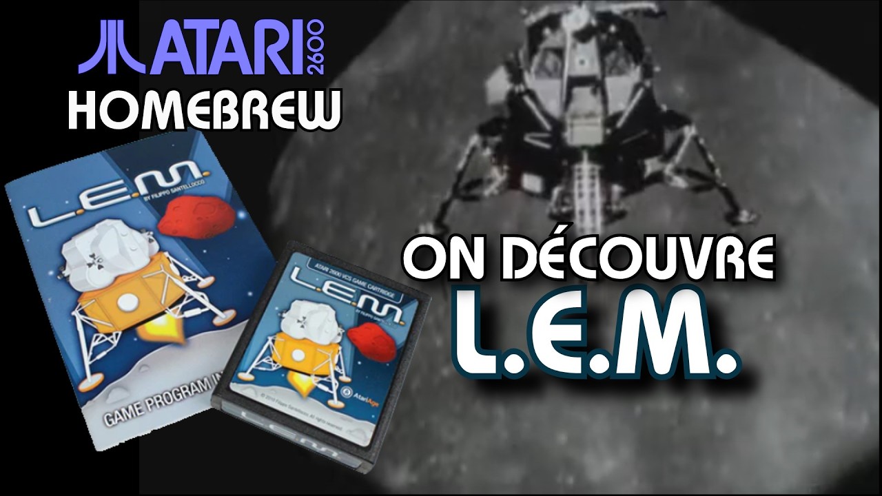 On joue à L.E.M. sur ATARI 2600 (HOMEBREW) 🕹