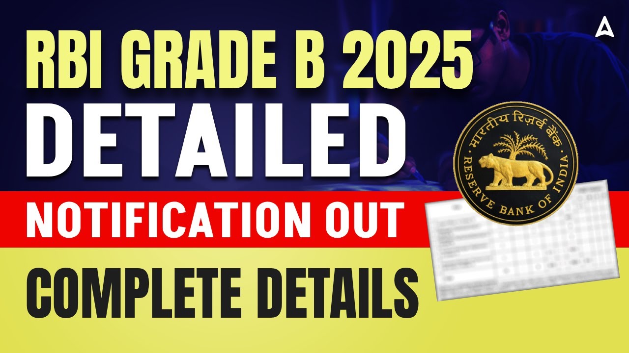 RBI Grade B 2025 Notification | Vacancy Alert | RBI Grade B Vacancy Syllabus & Salary Details