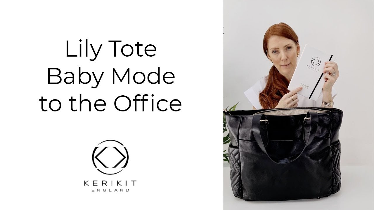 BLACK CROC LILY TOTE BABY MODE TO OFFICE - KeriKit Summer/Spring 2021