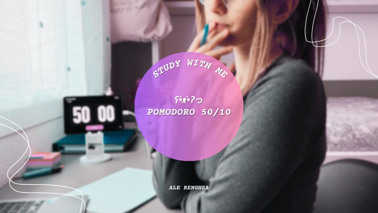 STUDY WITH ME 2hrs with breaks 🌸 50/10 pomodoro (no music, background noise)