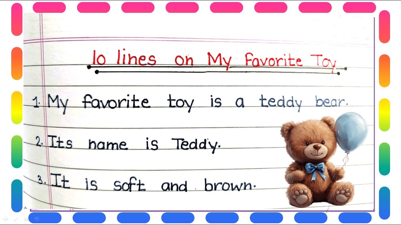 10 Lines on My Favourite Toy in English | Short Essay Sentences On My Favourite Toy @ABMClass
