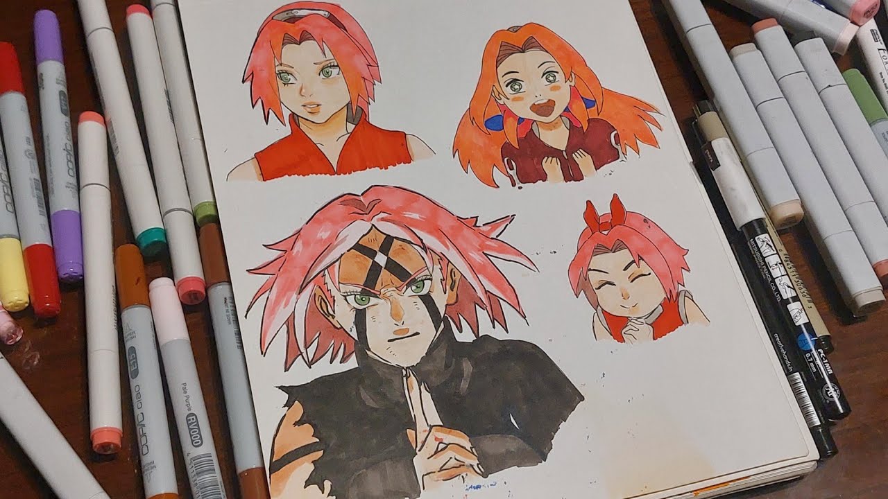 From rookie to badass — drawing Sakura’s journey in Copic colors!