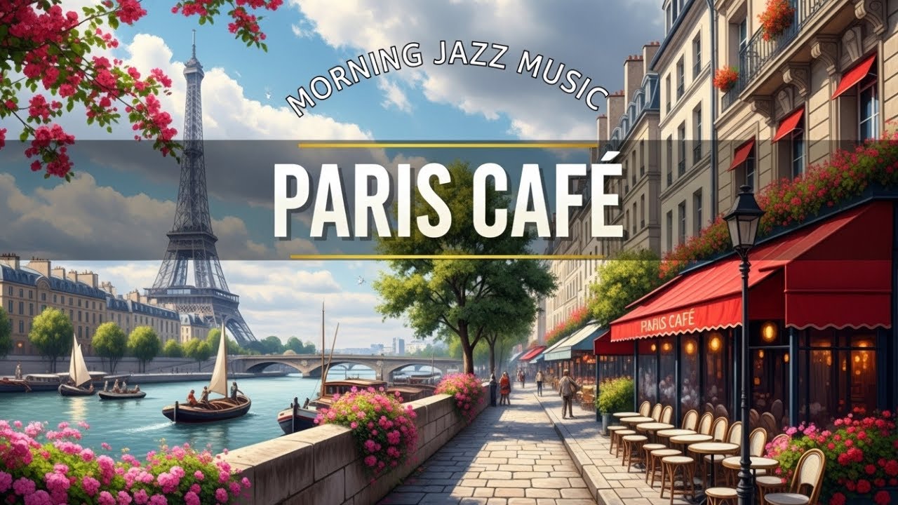 Paris Café at Sunset 🌇 French Instrumental Jazz | Warm Evening Mood