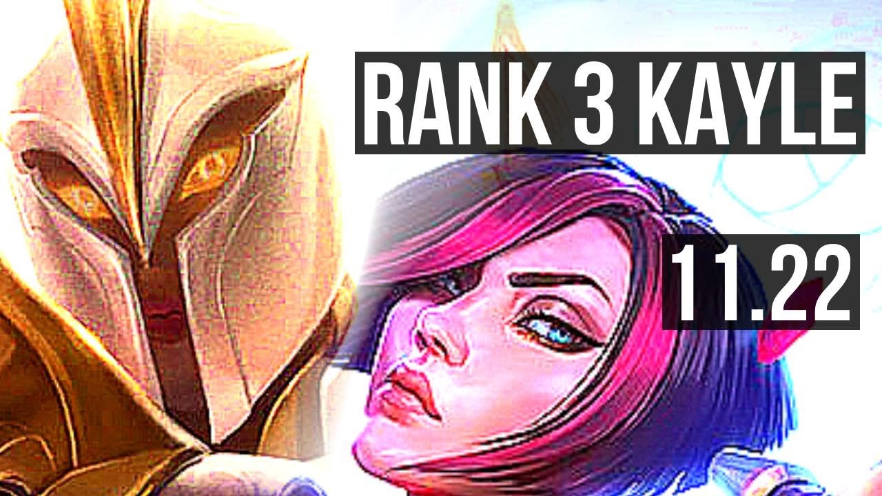KAYLE vs FIORA (TOP) (DEFEAT) | Rank 3 Kayle, 1.8M mastery, 400+ games | KR Master | 11.22