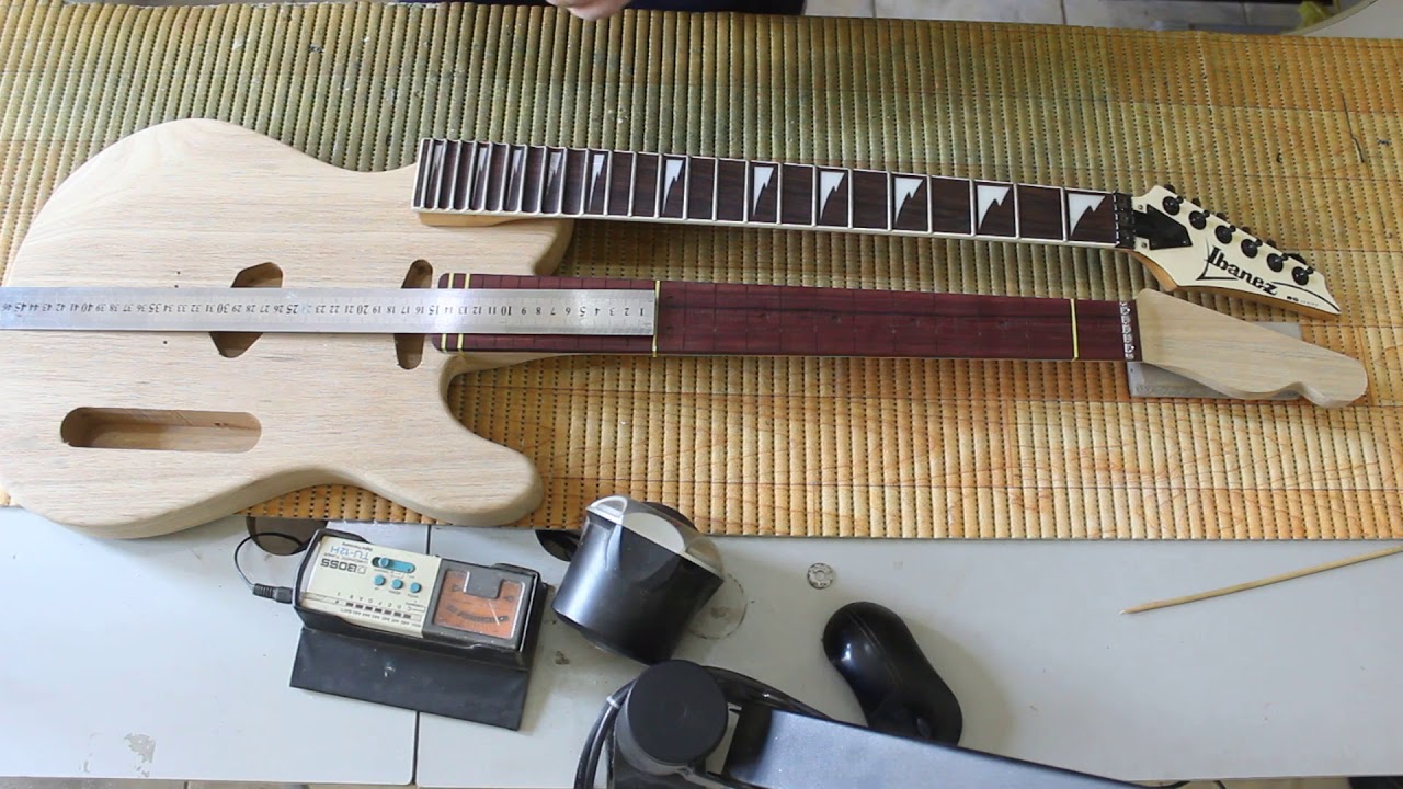 Luthier in Foco - Aula 01 - Parte 02 - Posicionamento correto do braço, distanciamento dos trastes