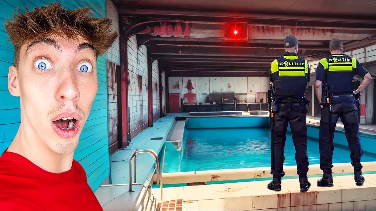ALARM GAAT af in VERLATEN Zwembad! *Politie komt*