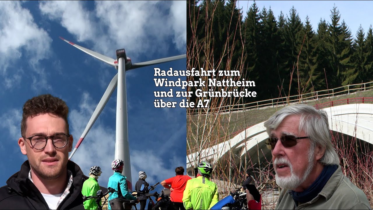 Windpark Nattheim und Grünbrücke über die A7 bei Nietheim