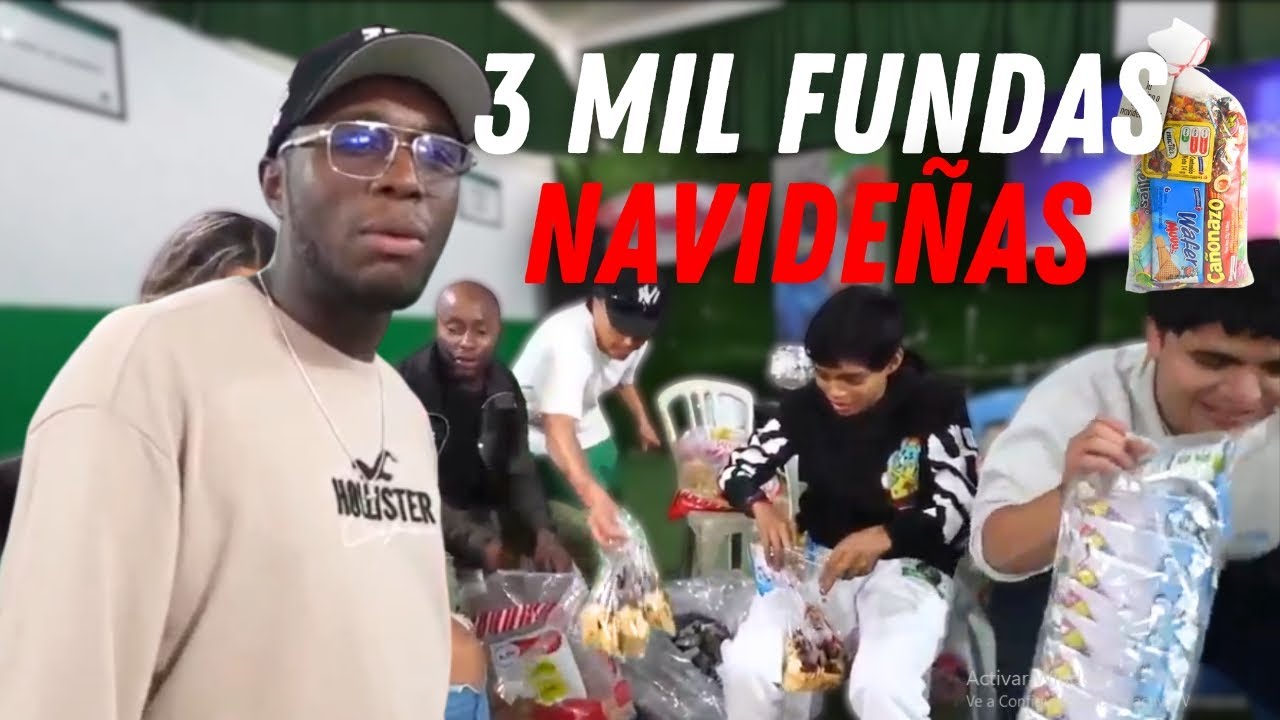 Preparando más de 3 mil fundas de caramelo navideñas para regalar Jhonny Cevallos