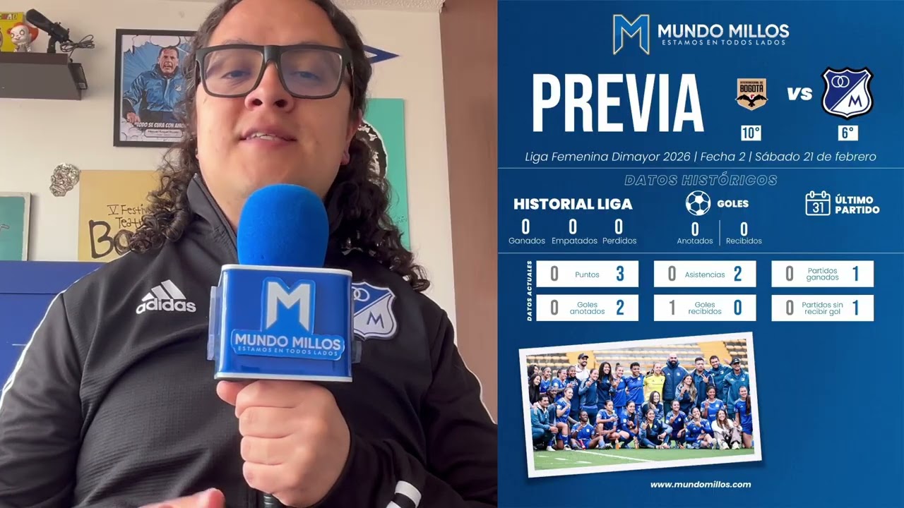 #LaPrevia Internacional de Bogotá vs MILLONARIOS (Liga Femenina 2026)