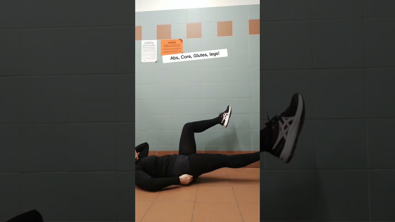 Swap crunches for this amazing abs, core, glute exercise! #fitmama #fitness #personaltraining