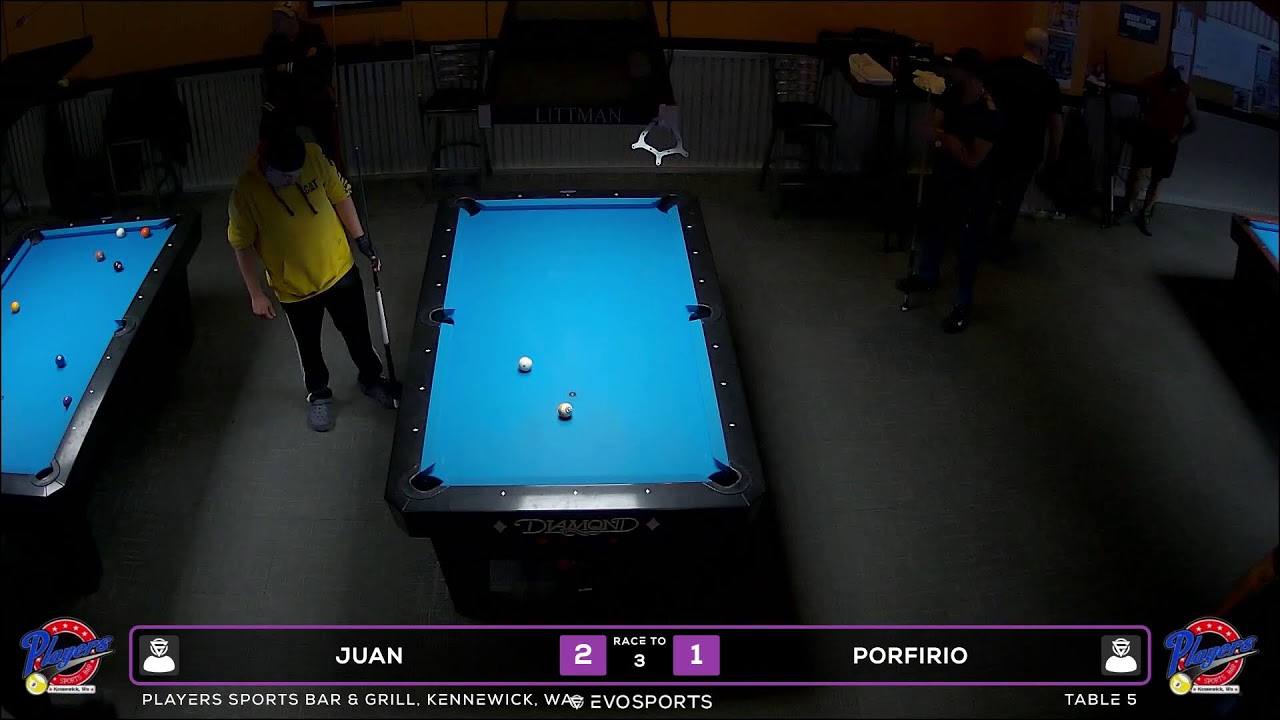 JUAN vs PORFIRIO - PLAYERS SPORTS BAR & GRILL - TABLE 5 | EvoSports