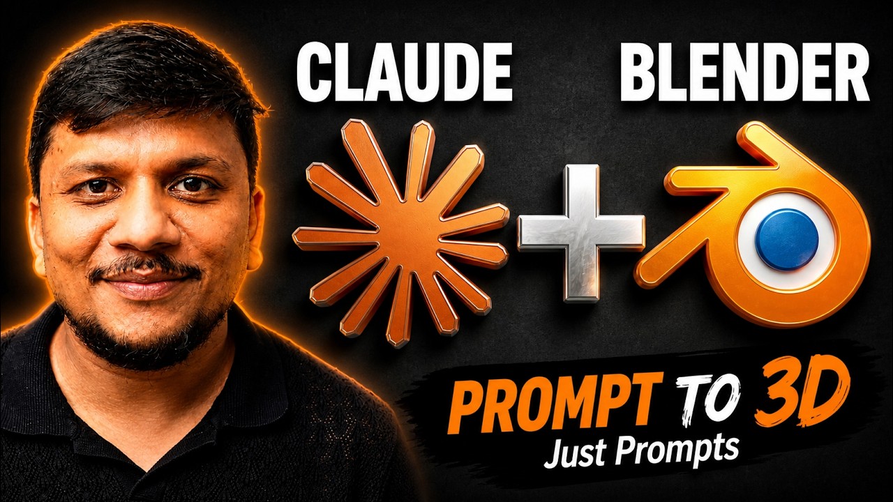 Учебное пособие по Claude AI + Blender: создание 3D-моделей с помощью одних только подсказок.