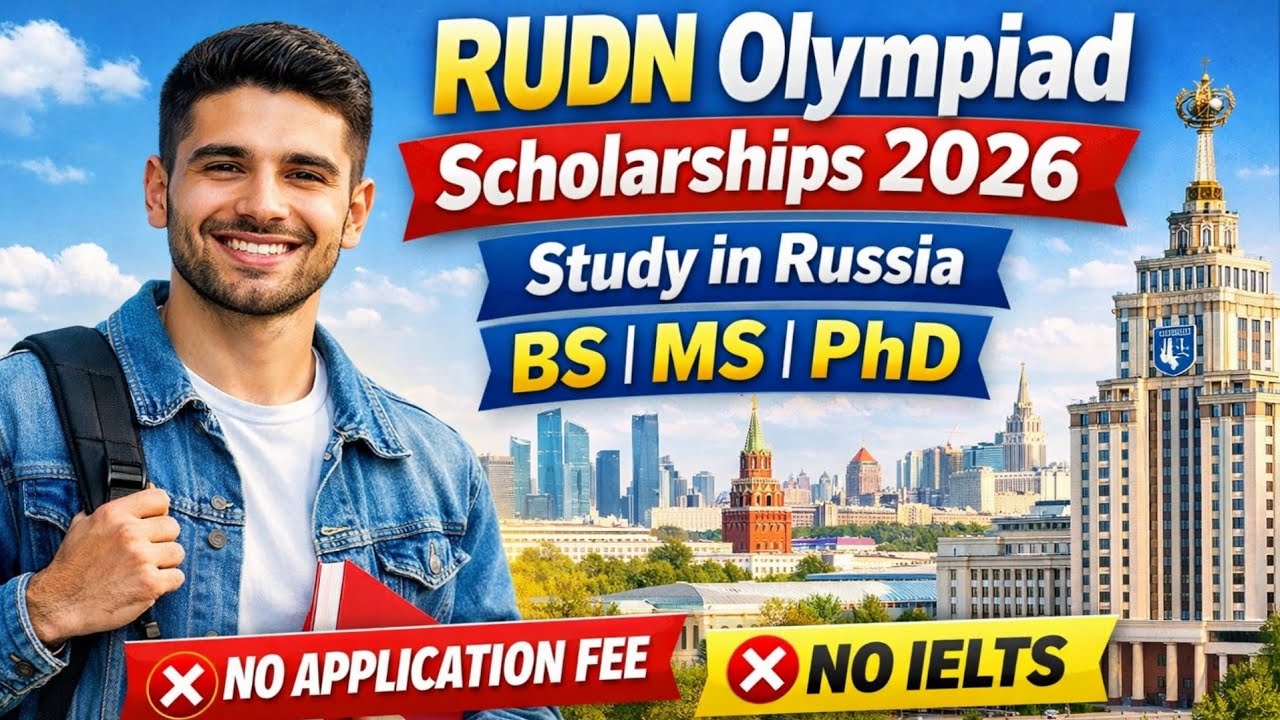 RUDN Olympiad Russia Scholarships 2026 | No IELTS | No Application Fee | BS,MS,PhD