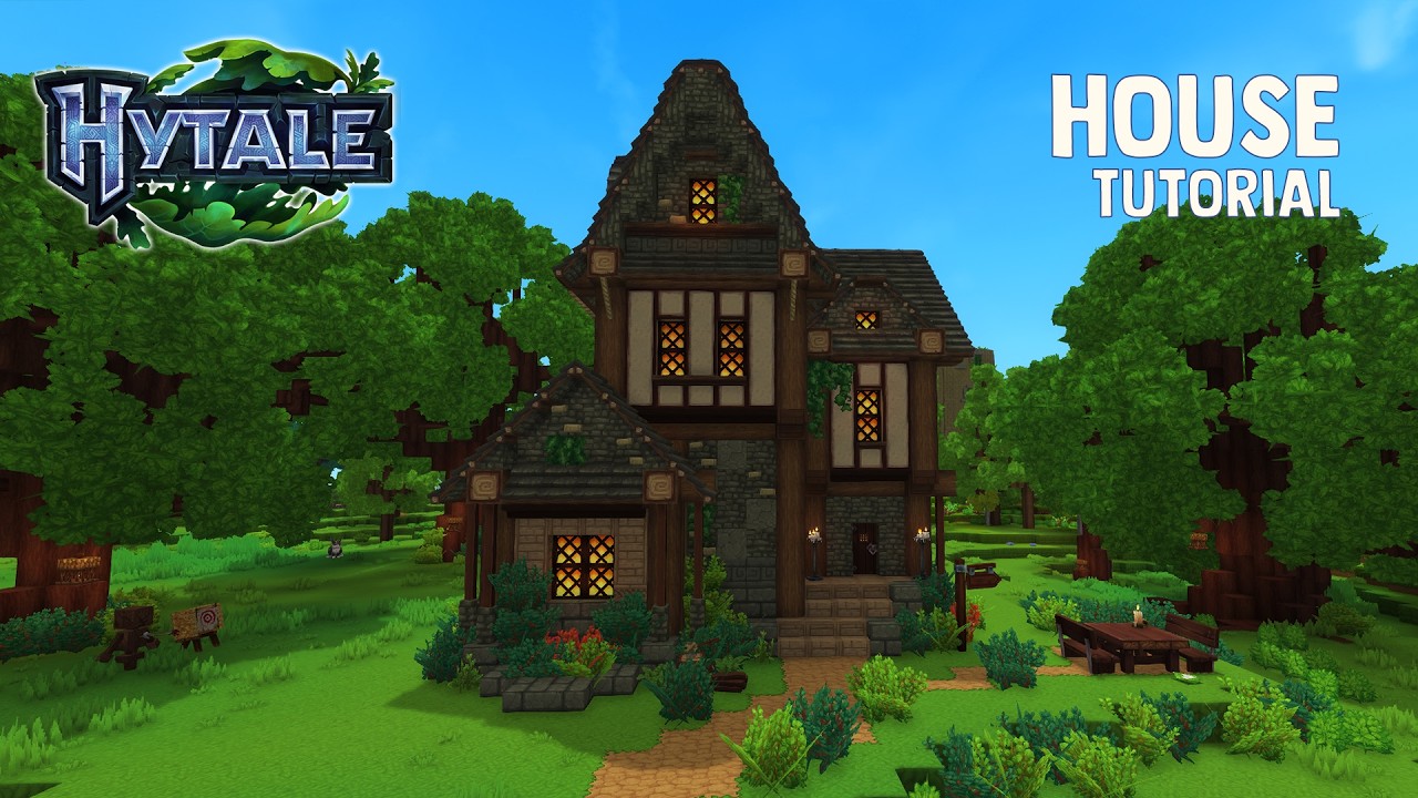 How to Build a Starter house | Hytale Tutorial